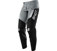 Shot Contact Chase Pantalones de Motocross, negro/gris, Talla 28