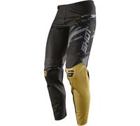 Shot Contact Draw Pantalones de Motocross, negro-oro, tamaño 28 para Hombres