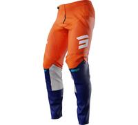 Shot Contact Iron Pantalones de motocross, azul-naranja, tamaño 38 para Hombres
