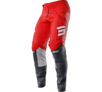 Shot Contact Iron Pantalones de motocross, rojo/negro, Talla 32