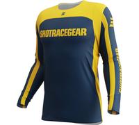 Shot Contact Mythic Maillot de motocross, Azul/Amarillo, Talla 2XL