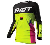 Shot Contact Tracer Maillot de Motocross, Amarillo neón, Talla L