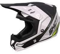 Shot Core Fast Casco de motocross, Negro/Blanco, Talla XXL (63/64)