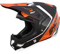 Shot Core Fast Casco de motocross, negro/naranja, Talla M (57/58)