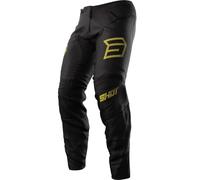 Shot Devo Army Pantalones de motocross, negro-oro, tamaño 32 para Hombres