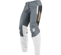 Shot Devo League Pantalones de motocross, negro-gris-blanco, tamaño 30 para Hombres