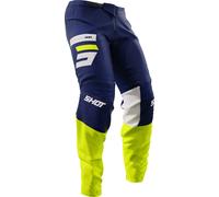 Shot Devo Reflex Pantalones de motocross, azul-amarillo, tamaño 28 para Hombres
