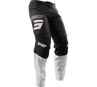 Shot Devo Reflex Pantalones de motocross, negro-blanco, tamaño 36 para Hombres