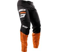 Shot Devo Reflex Pantalones de motocross, negro-naranja, tamaño 28 para Hombres