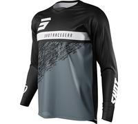 Shot Devo Roll Maillot de Motocross, Negro/Blanco, Talla L