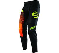 Shot Devo Roll Pantalones de Motocross para niños, negro-naranja, tamaño 10/11