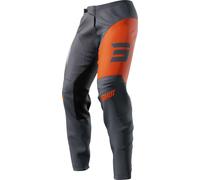 Shot Devo Star Pantalones de motocross, gris-naranja, tamaño 34 para Hombres