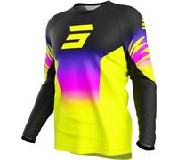 Shot Devo X-Trem Maillot de motocross, negro-rosa-amarillo, tamaño 2XL para Hombres