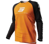 Shot Draw Escape Maillot de motocross para niÃ±os, negro-naranja, tamaño 10 - 11 para Niños