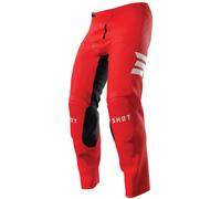 Shot Draw Escape Pantalones de motocross, rojo, tamaño 26 para Hombres