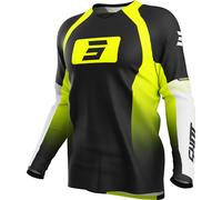 Shot Draw Instinct Maillot de motocross, negro-amarillo, tamaño S para Hombres