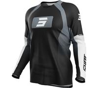Shot Draw Instinct Maillot de motocross, negro-gris, tamaño M para Hombres