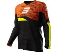 Shot Draw Kid Matrix Maillot de motocross, negro-naranja, tamaño M para Niños