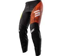 Shot Draw Kid Matrix Pantalones de motocross, negro/naranja, Talla 4/5