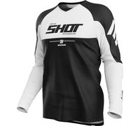 Shot Draw Private Maillot de motocross, blanco, tamaño XL para Hombres