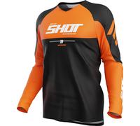 Shot Draw Private Maillot de motocross, naranja, tamaño 2XL para Hombres