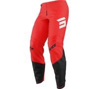 Shot Draw Private Pantalones de motocross, rojo, tamaño 26 para Hombres