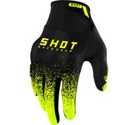 Shot Drift Edge Guantes de Motocross, negro-amarillo, tamaño 2XL para Hombres