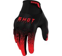 Shot Drift Edge Guantes de Motocross, negro-rojo, tamaño 4XL para Hombres