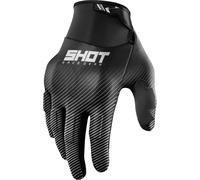 Shot Drift Rim Guantes de motocross, Negro/Blanco, Talla 8