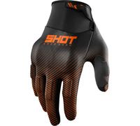 Shot Drift Rim Guantes de motocross, negro/naranja, Talla 13