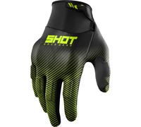 Shot Drift Rim Guantes de motocross, negro/neón, Talla 9