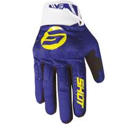 Shot Drift Spider Guantes de Motocross, azul-amarillo, tamaño L para Hombres