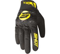 Shot Drift Spider Guantes de Motocross, negro-amarillo, tamaño 2XL para Hombres