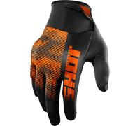 Shot Drift Tactic Guantes de motocross, negro-naranja, tamaño 4XL para Hombres