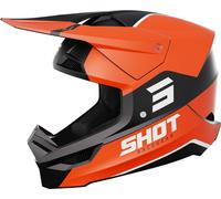 Shot Furious Bolt Casco de motocross, negro-naranja, tamaño 2XL para Hombres