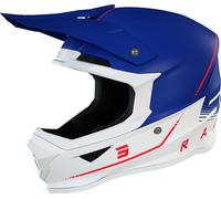 Shot Furious Draw 3.0 Casco de motocross, blanco-rojo-azul, tamaño L para Hombres