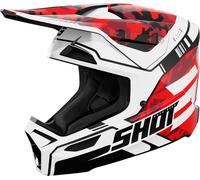 Shot Furious Flash Mips Casco de motocross, rojo, tamaño L para Hombres
