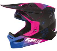 Shot Furious Matrix Casco de motocross, negro-rosa, tamaño 2XL para Hombres