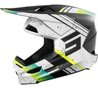 Shot Furious Mirage Casco de motocross, negro-blanco-amarillo, tamaño M para Hombres
