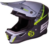 Shot Furious Storm Casco de Motocross, gris-amarillo, tamaño XS para Hombres