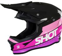 Shot Furious Story Casco de Motocross, negro-rosa, tamaño XL para Hombres
