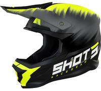 Shot Furious Versus Casco de Motocross, negro/amarillo, Talla XL (61/62)
