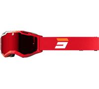Shot Iris 2.0 Fusion Gafas de motocross, Rojo/Blanco, Talla única