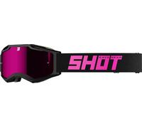 Shot Iris 2.0 Solid Gafas de motocross, negro-rosa para Hombres