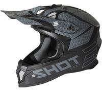Shot Lite Core Casco de Motocross, negro-gris, tamaño 2XL para Hombres