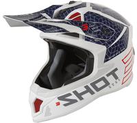 Shot Lite Core Casco de Motocross, rojo-azul, tamaño XL para Hombres