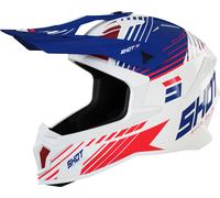Shot Lite Fury Casco de Motocross, rojo-azul, tamaño S para Hombres