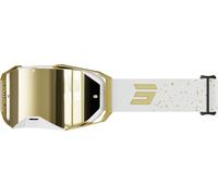 Shot Lite Mist Gafas de motocross, blanco-oro para Hombres