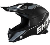 Shot Lite Prism Casco de Motocross, Negro/Blanco, Talla XL (61/62)