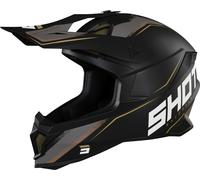 Shot Lite Prism Casco de Motocross, negro-oro, tamaño L para Hombres